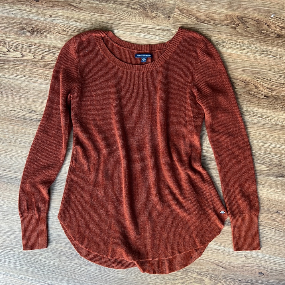 Burnt orange sweater